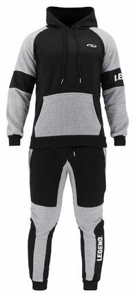 Ensemble Jogging Homme/Femme Légende Noir/Gris