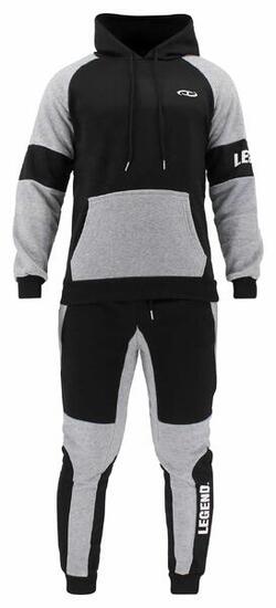 Ensemble Jogging Homme/Femme Légende Noir/Gris