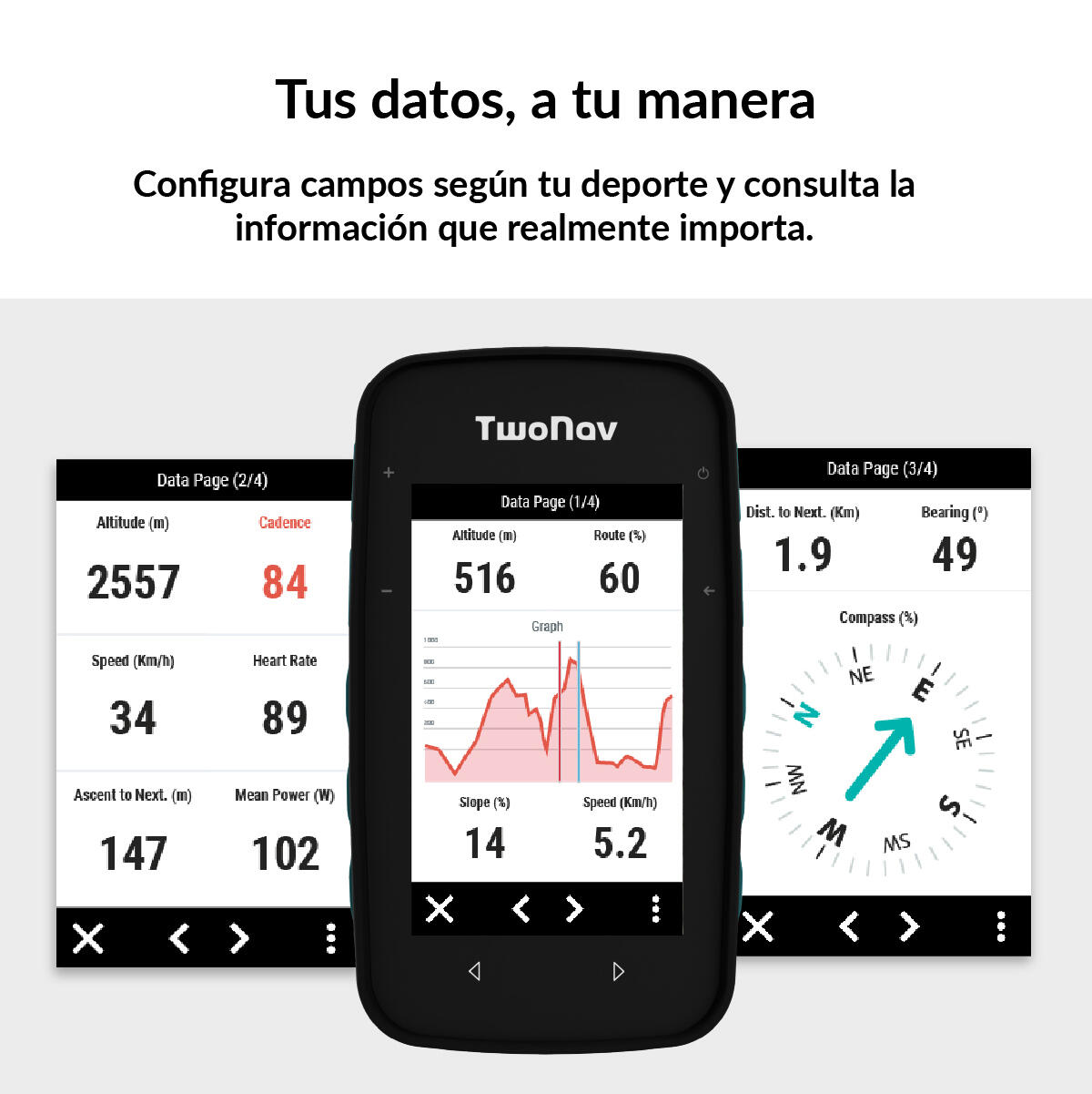 GPS Cross Plus (64 GB) + Mapa España IGN Topo 1:25000 TwoNav 6/7
