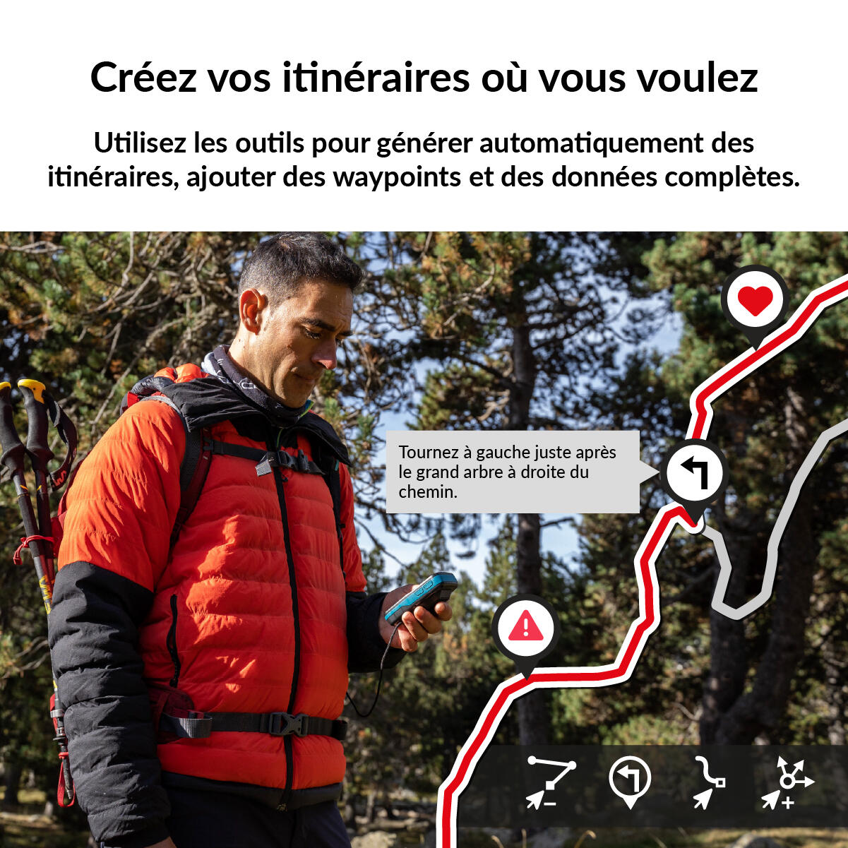 GPS Cross Plus (64 Go) + Carte France IGN Top25 TwoNav 4/7
