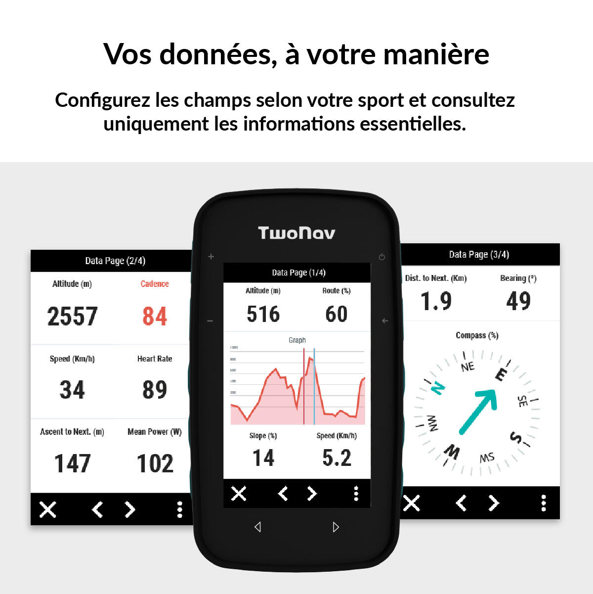 GPS Cross Plus (64 Go) + Carte France IGN Top25 TwoNav 6/7