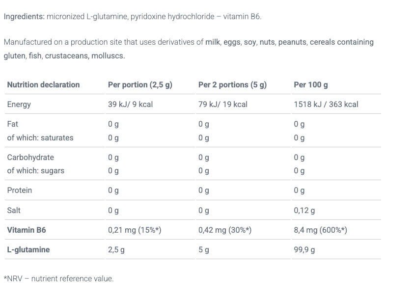 L-Glutammina - Rocky Athletes Glutamine - Sapore neutro 250g 3/3