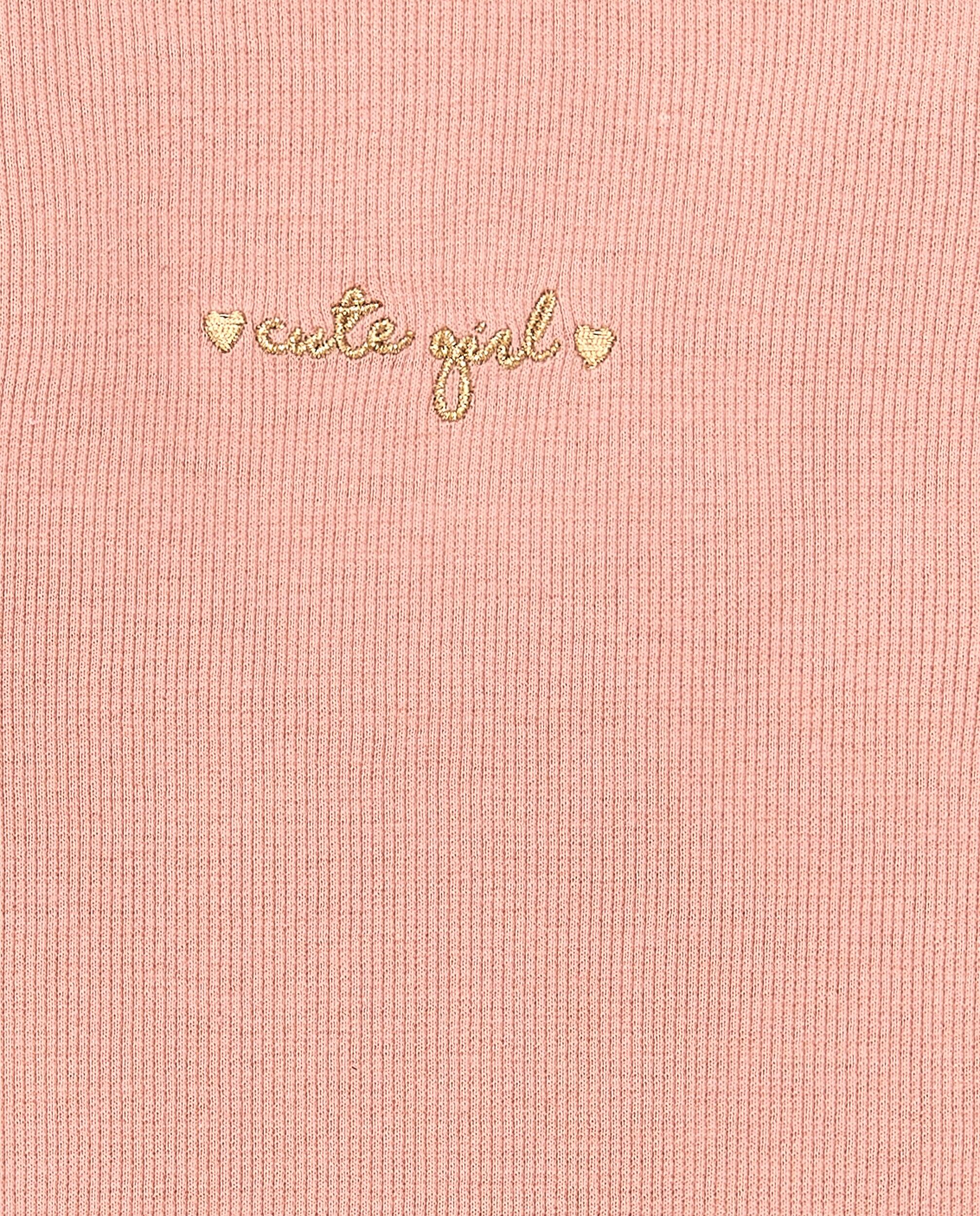 Camiseta rosa infantil | Manga 2/4