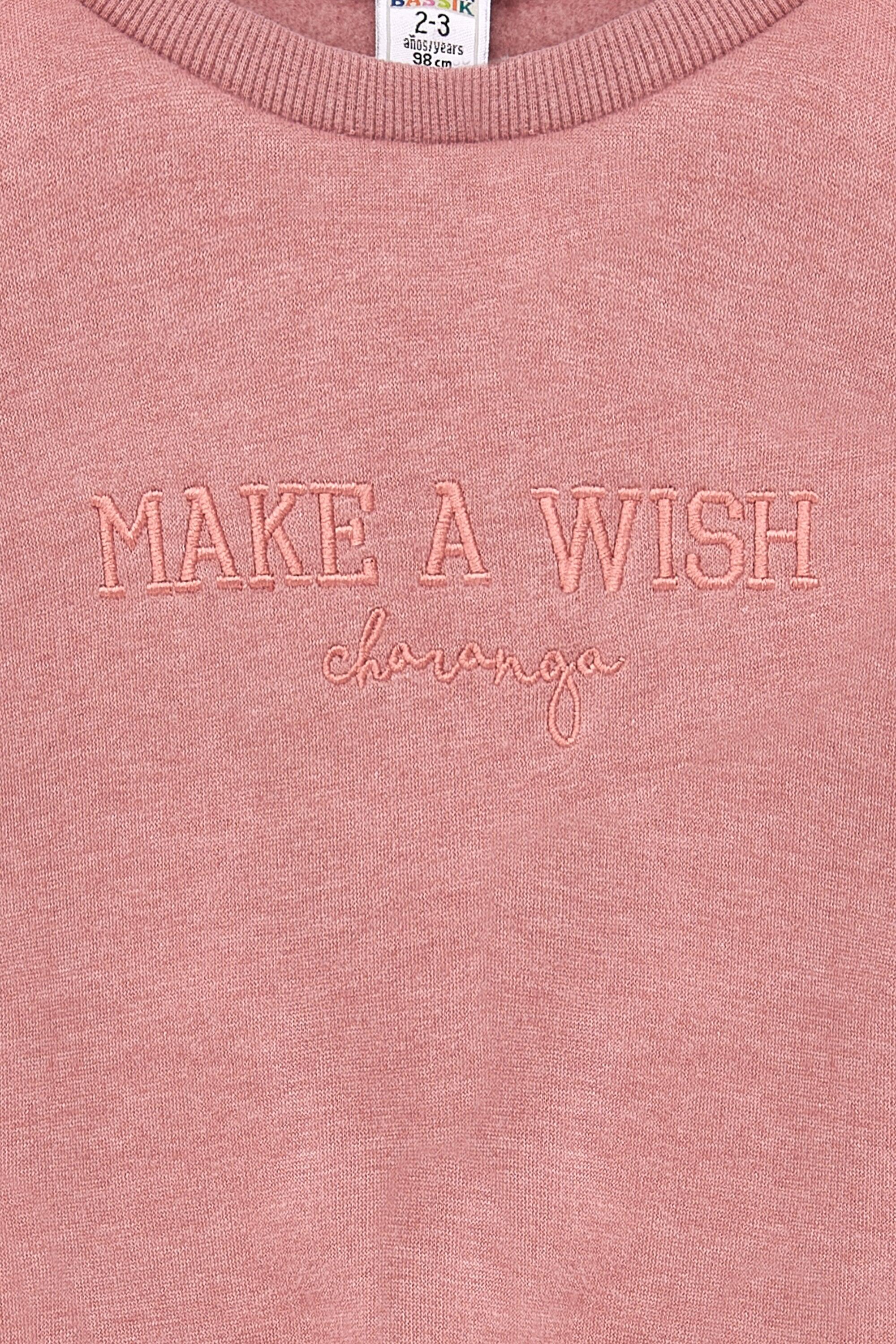Moletom rosa infantil Wish | Sem 3/5