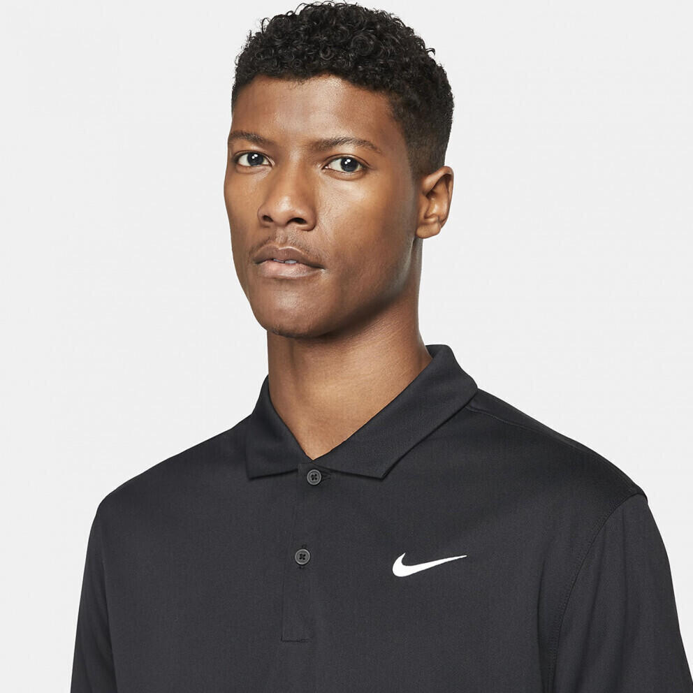T-Shirt Nike Court Dri-FIT Tennis Polo, Preto, Homens 4/5
