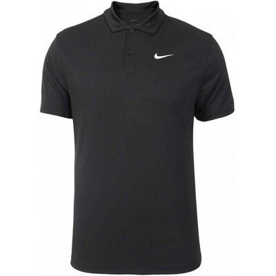 T-shirt nike court dri-fit tennis polo, zwart, mannen