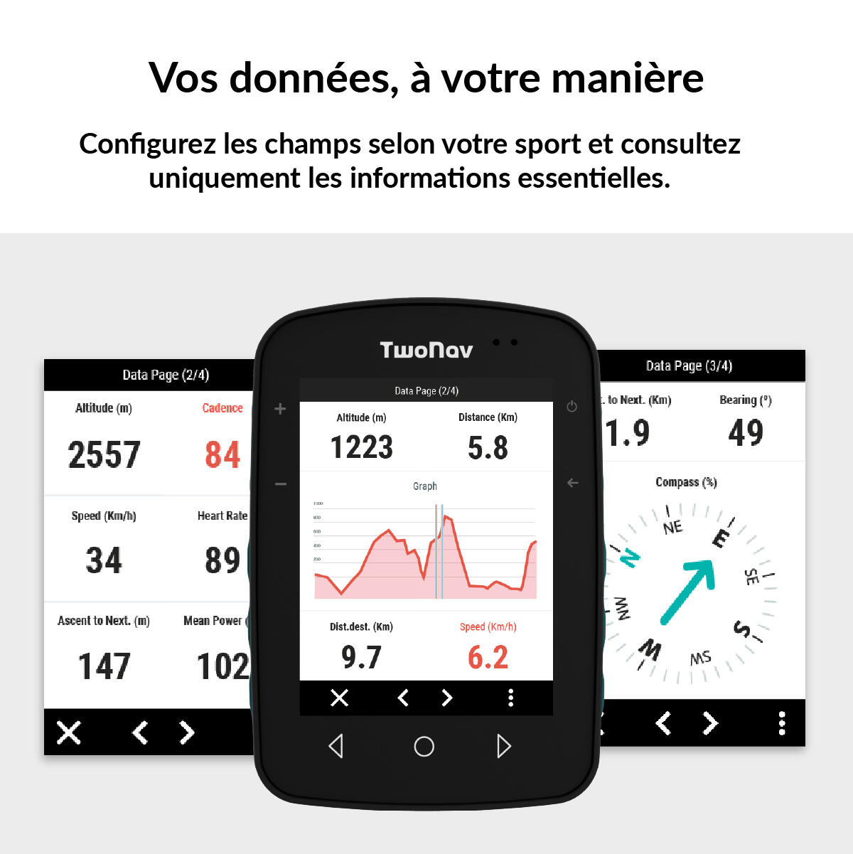 GPS Terra (64 Go) + Carte France IGN Top25 TwoNav 6/7
