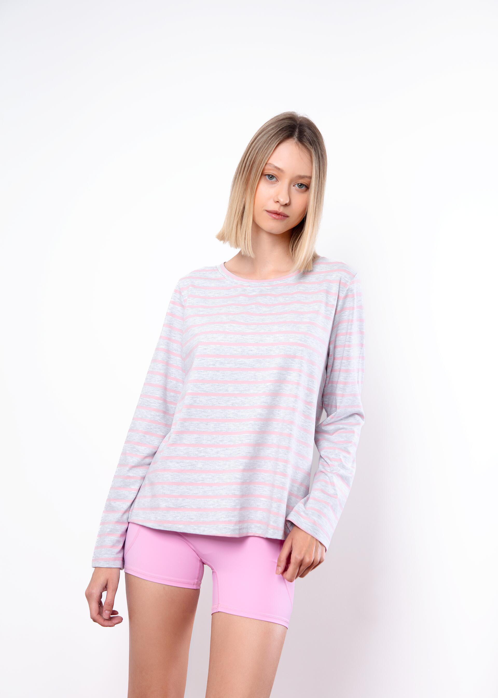 Longsleeve do jogi Moonholi Hamptons w paski 2/4