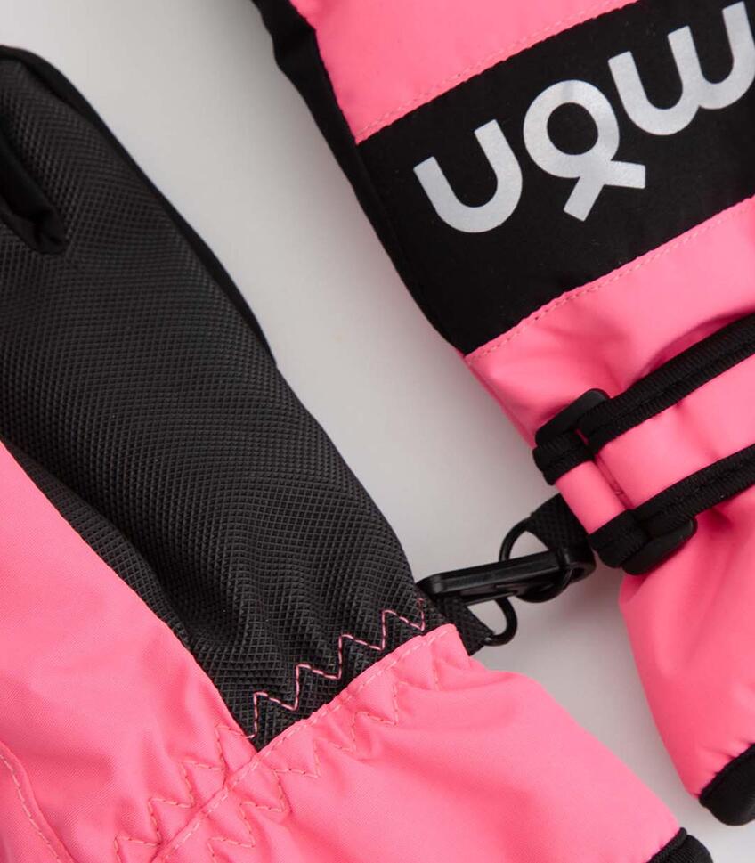 Rękawice narciarskie dziecięce pięciopalczaste Lemon Explore ZL5 fuksja