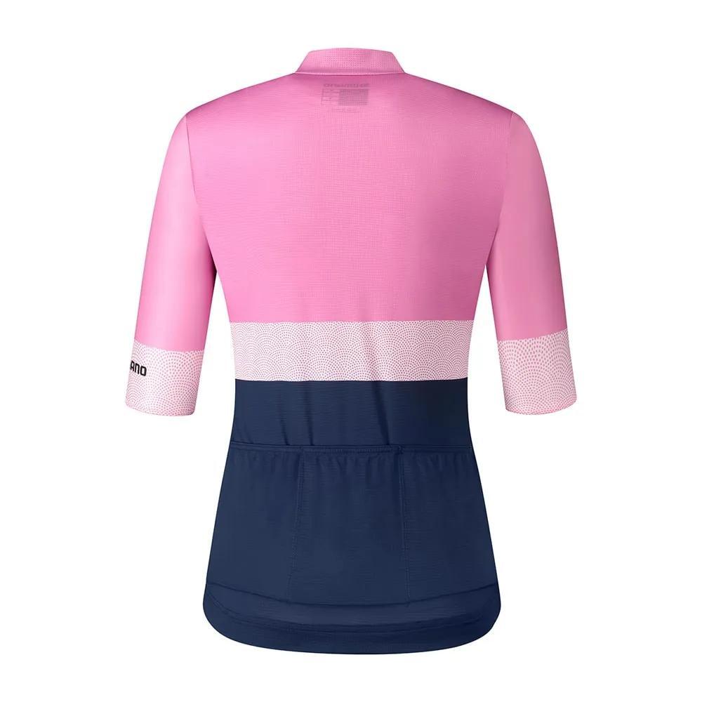 Fietsshirt -Wielershirt Yuri - S - Dames - Roze / Blauw - Fietsshirt 2/2