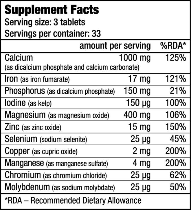 Complesso multiminerale - 100 compresse Biotech USA 5/6