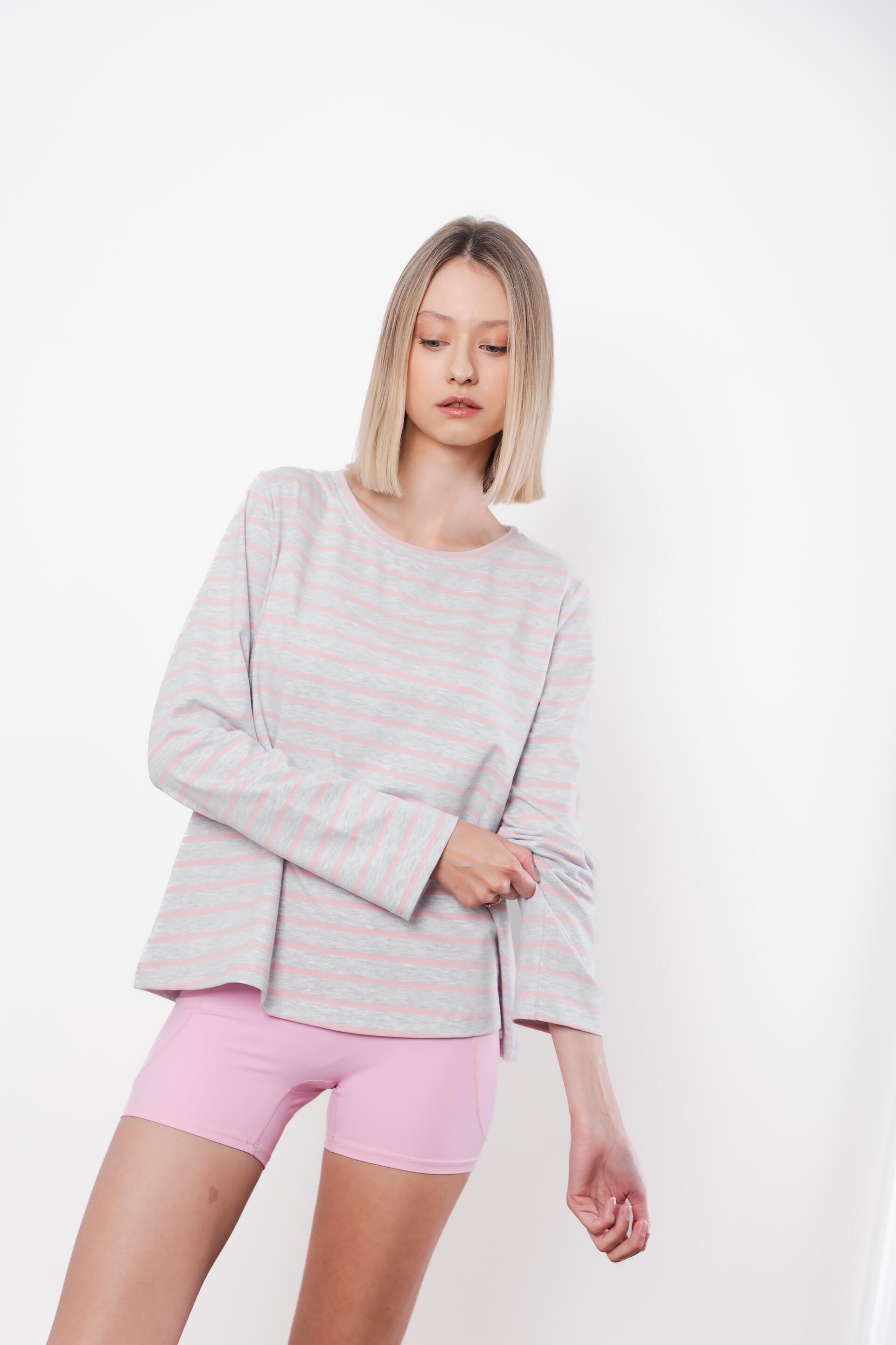 Longsleeve do jogi Moonholi Hamptons w paski
