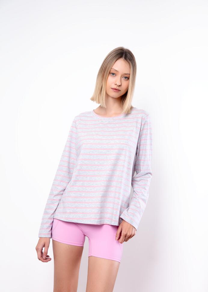 Longsleeve do jogi Moonholi Hamptons w paski