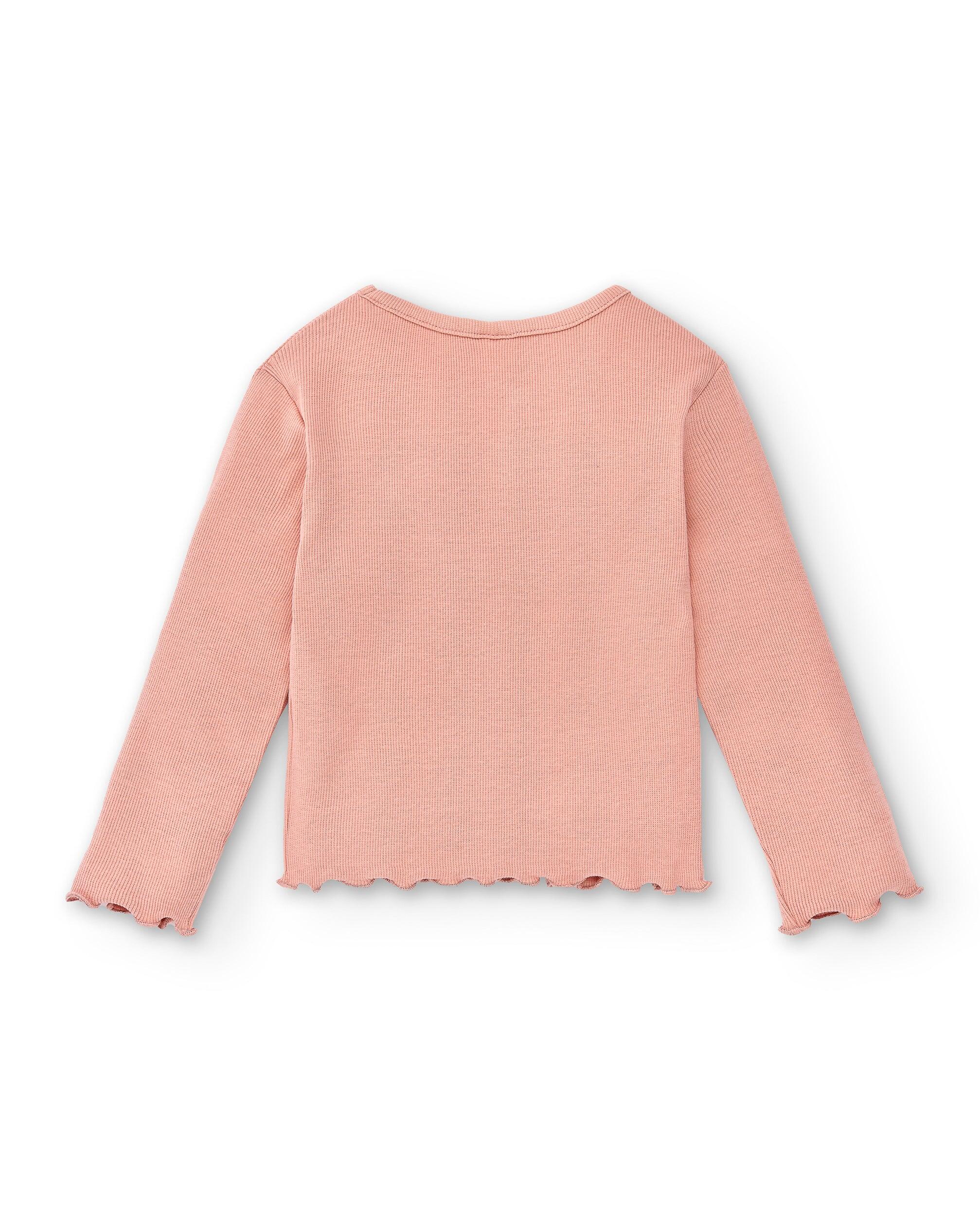Camiseta rosa infantil | Manga 4/4