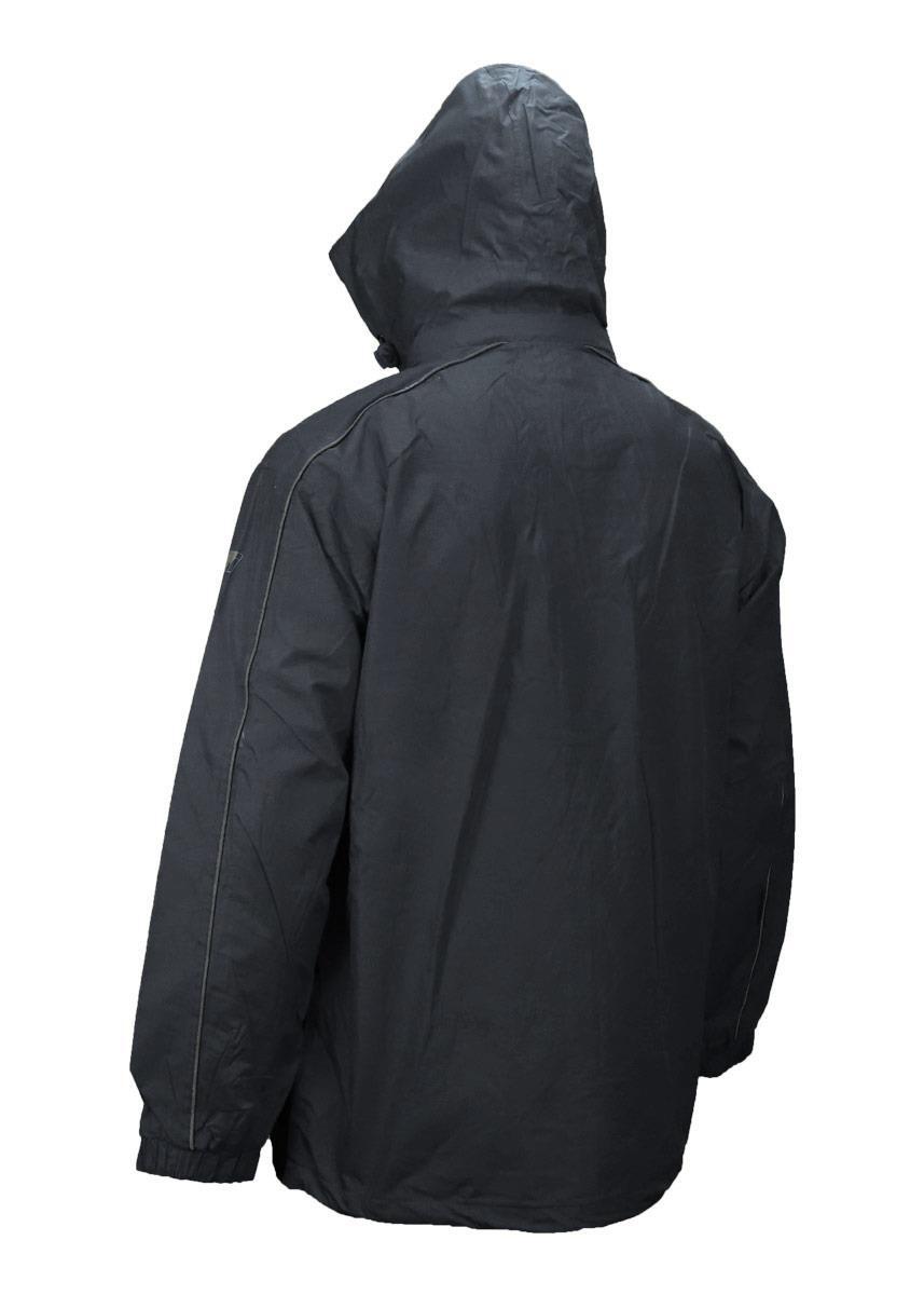 Joluvi Chaqueta Chubasquero para hombre - Negro/Blanco 2/3