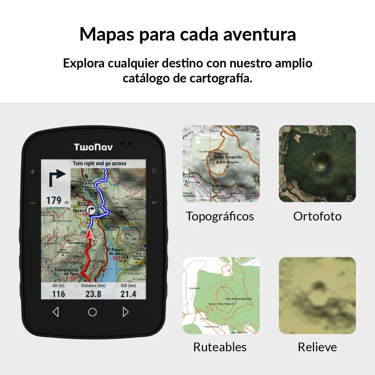 GPS Terra (64 GB) + Mapa España IGN Topo 1:25000 TwoNav 3/7
