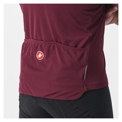 Castelli Prologo 7 Korte Mouwen Fietsshirt – Bordeaux 3/5