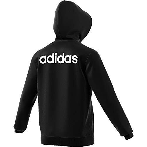 Adidas E Lin Fz Ft, Felpa Unisex-Adulto, Black/White, 2Xl 3/3