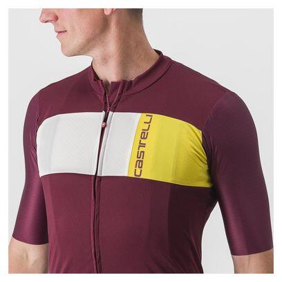 Maillot Cycliste Castelli Prologo 7 Homme - Taille M, Manches Courtes, Rouge/blanc/noir - Neuf Avec étiquettes