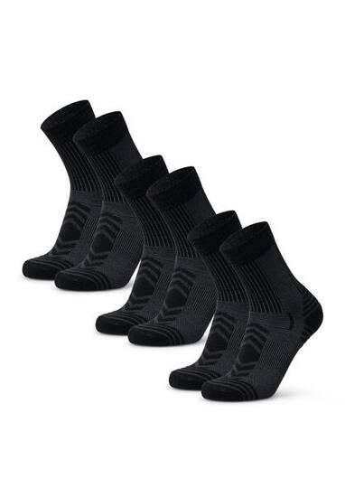 Wandersocken 3er Pack Leicht Merinowolle Atmungsaktiv Warm