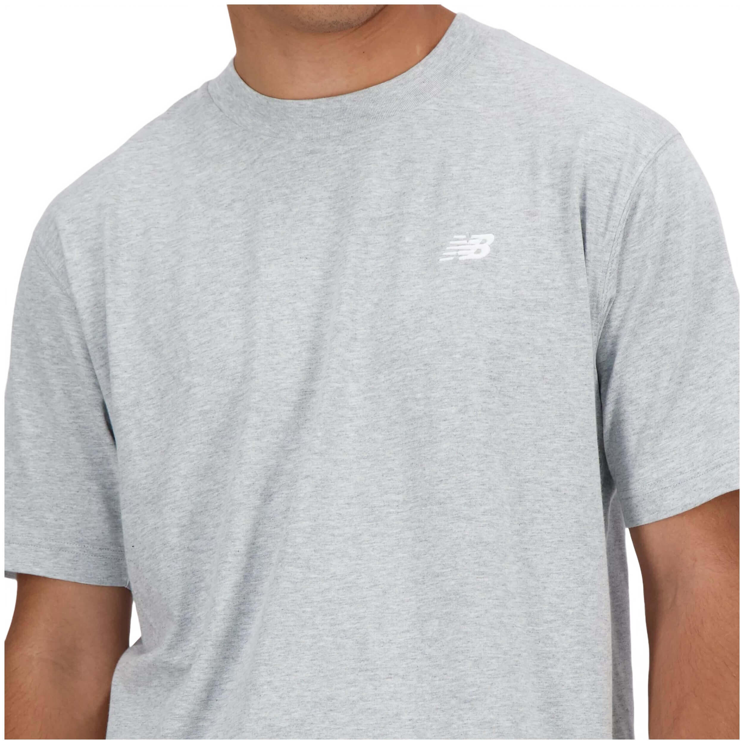 Maglietta da uomo New Balance Sport ess in cotone grigio 4/6