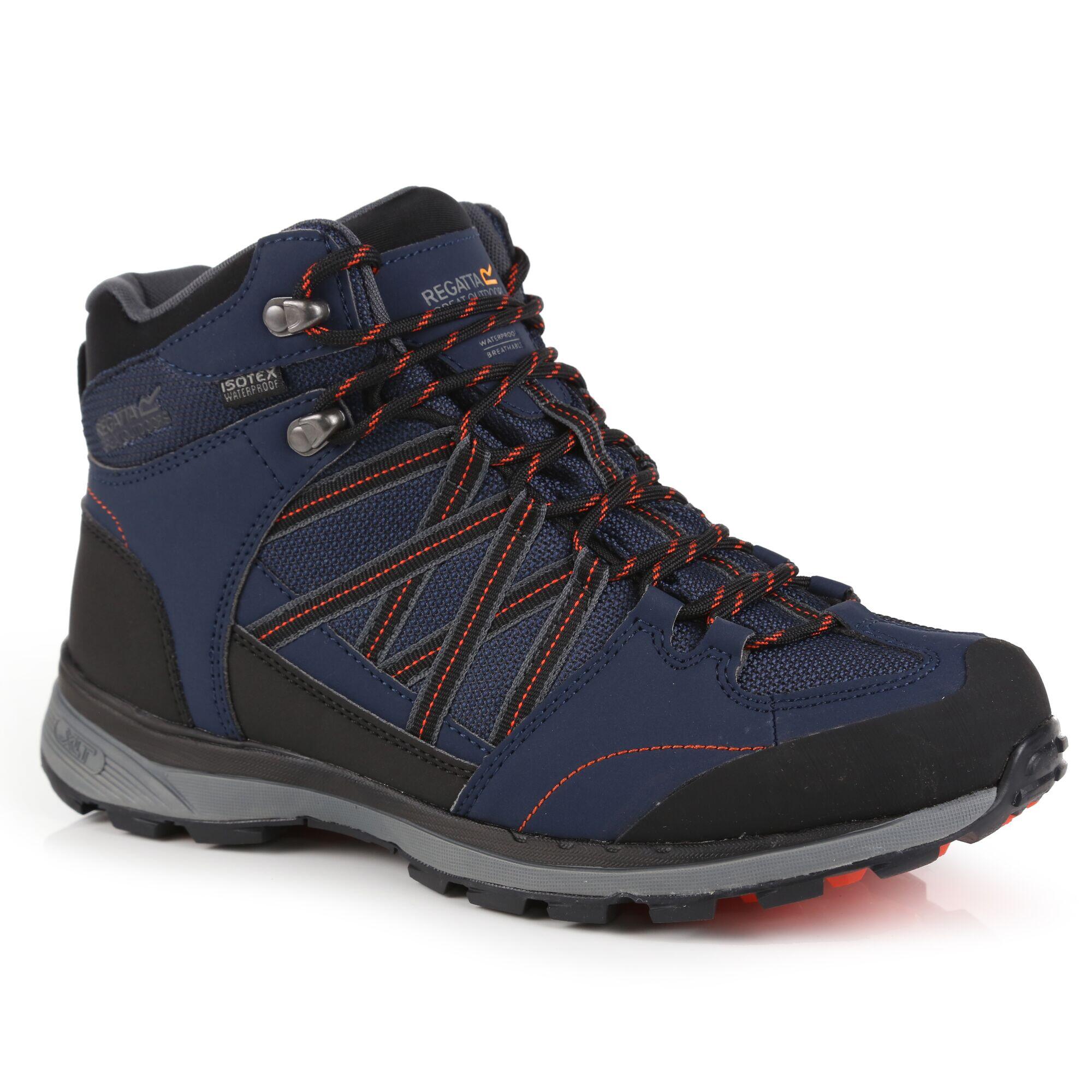 Samaris II Men's Hiking Boots - Navy/Orange 1/5