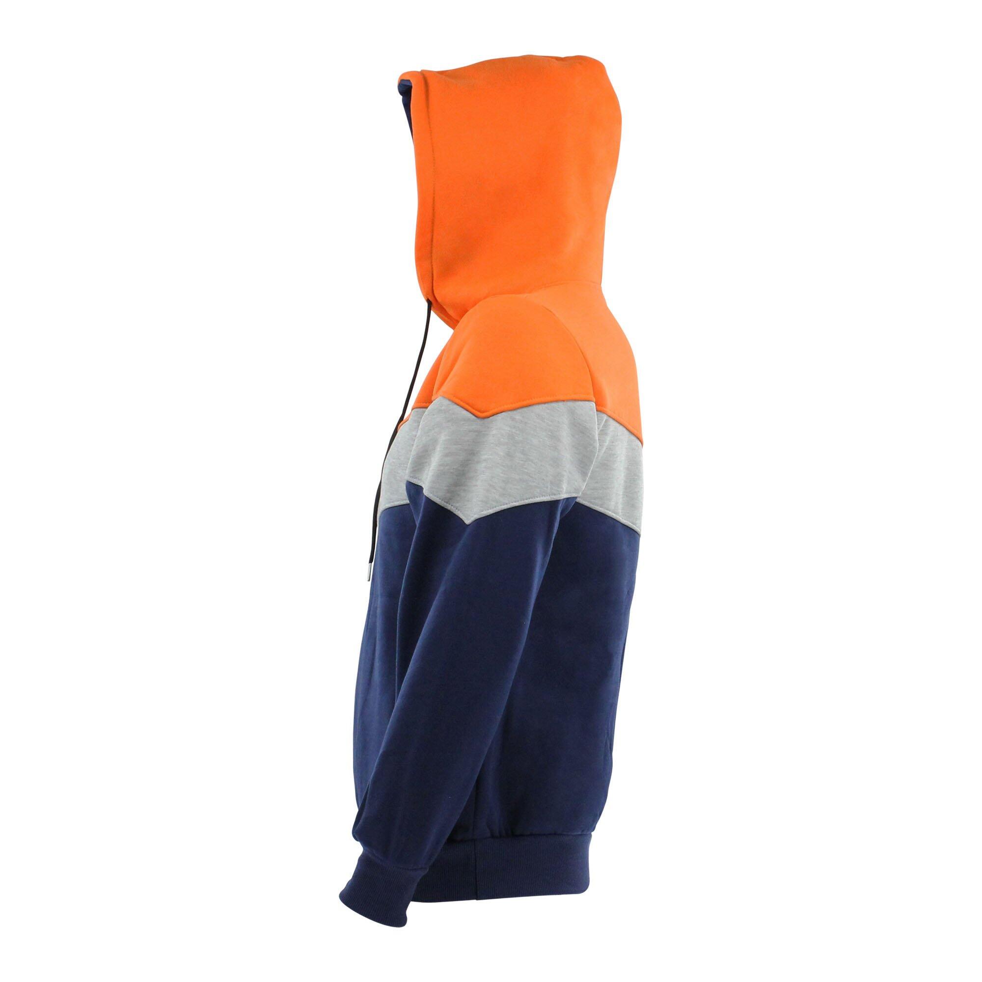 Hoodie Legend tricolore dames/heren Oranje fleece Fitness en Hardlopen 4/5