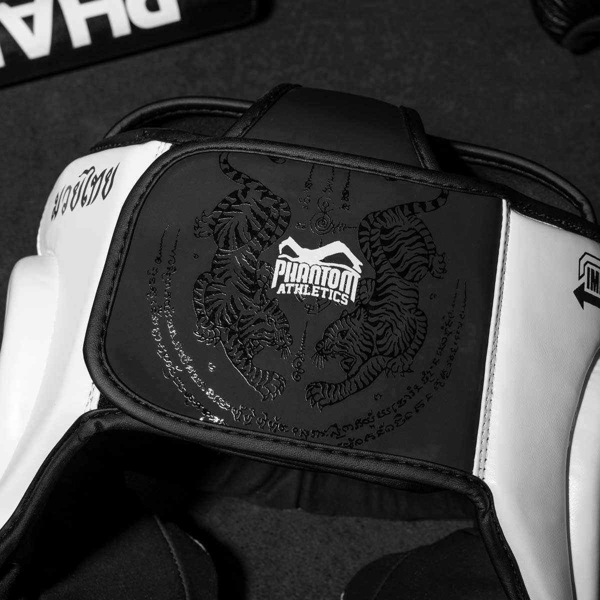 Casco di protezione Muay Thai – Bianco – Taglia unica 4/5