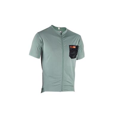 Leatt mtb trail 3.0 shadow short sleeve jersey grijs
