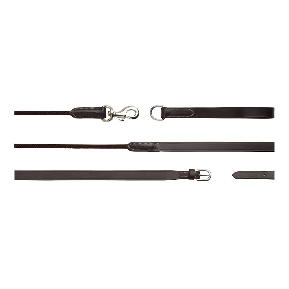 Riendas de cuero para caballos Dy'on Working 5/8" 2/4