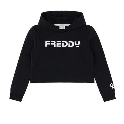 Felpa con cappuccio stampa FREDDY su fronte e manica