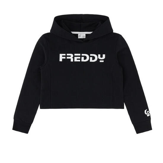 Sweat-shirt à capuche avec imprimé FREDDY sur le devant et la manche