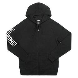 Sweat à capuche Chrome zippé, noir