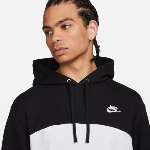 Felpa con Cappuccio Nike - Nero e Bianco 3/5