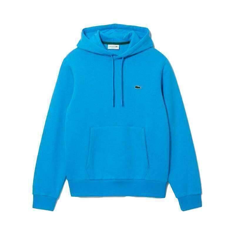 Lacoste Mens Fleece Hoodie Cotton Pullover Classic Fit Sportswear Hooded