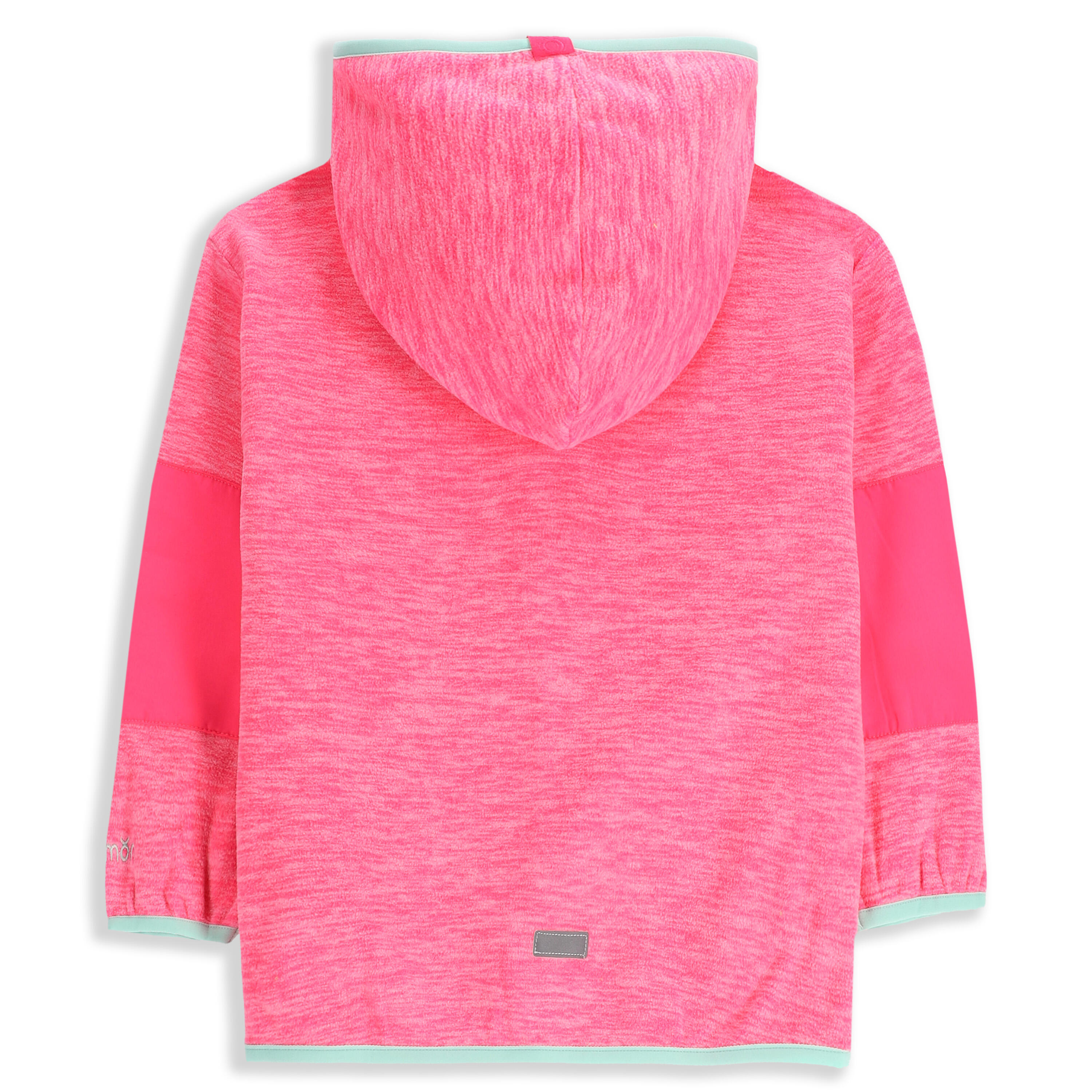 Fleece wandeljas voor kinderen warm ZL5 roze 2/6