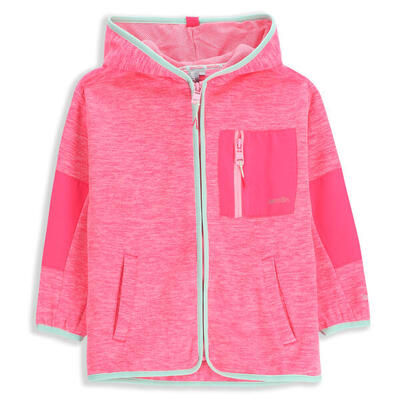Fleece wandeljas voor kinderen warm zl5 roze