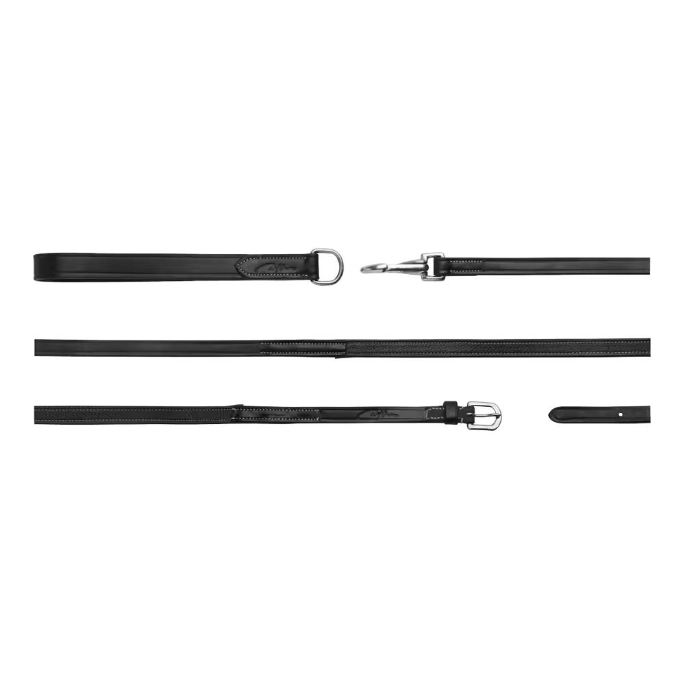 Dy\'on Hunter Sloft Teugel 1/2 Zwart -