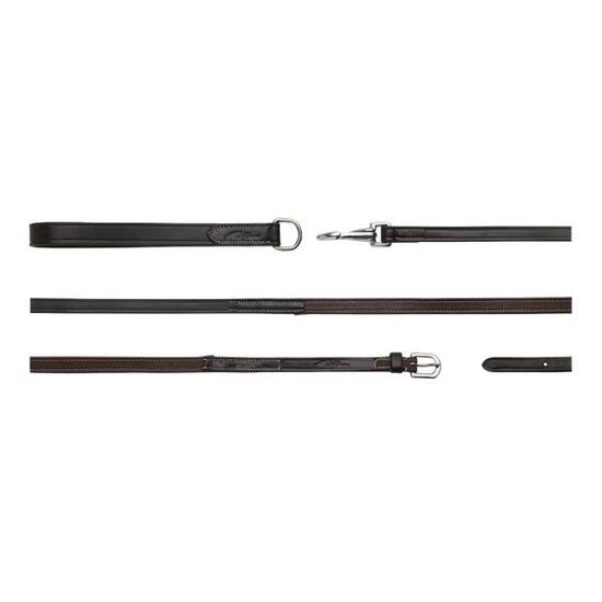 Rênes 1/2 cuir pour cheval Dy'on Hunter