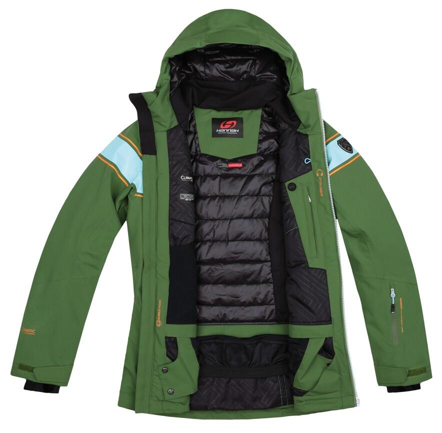 Damska kurtka narciarska Hannah Kiely Dill/Aqua Splash 15.000 mm S (36) 3/5