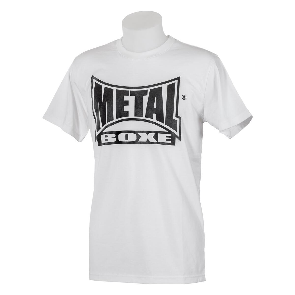 METAL BOXE Tee Shirt Polycoton Casual Blanc S