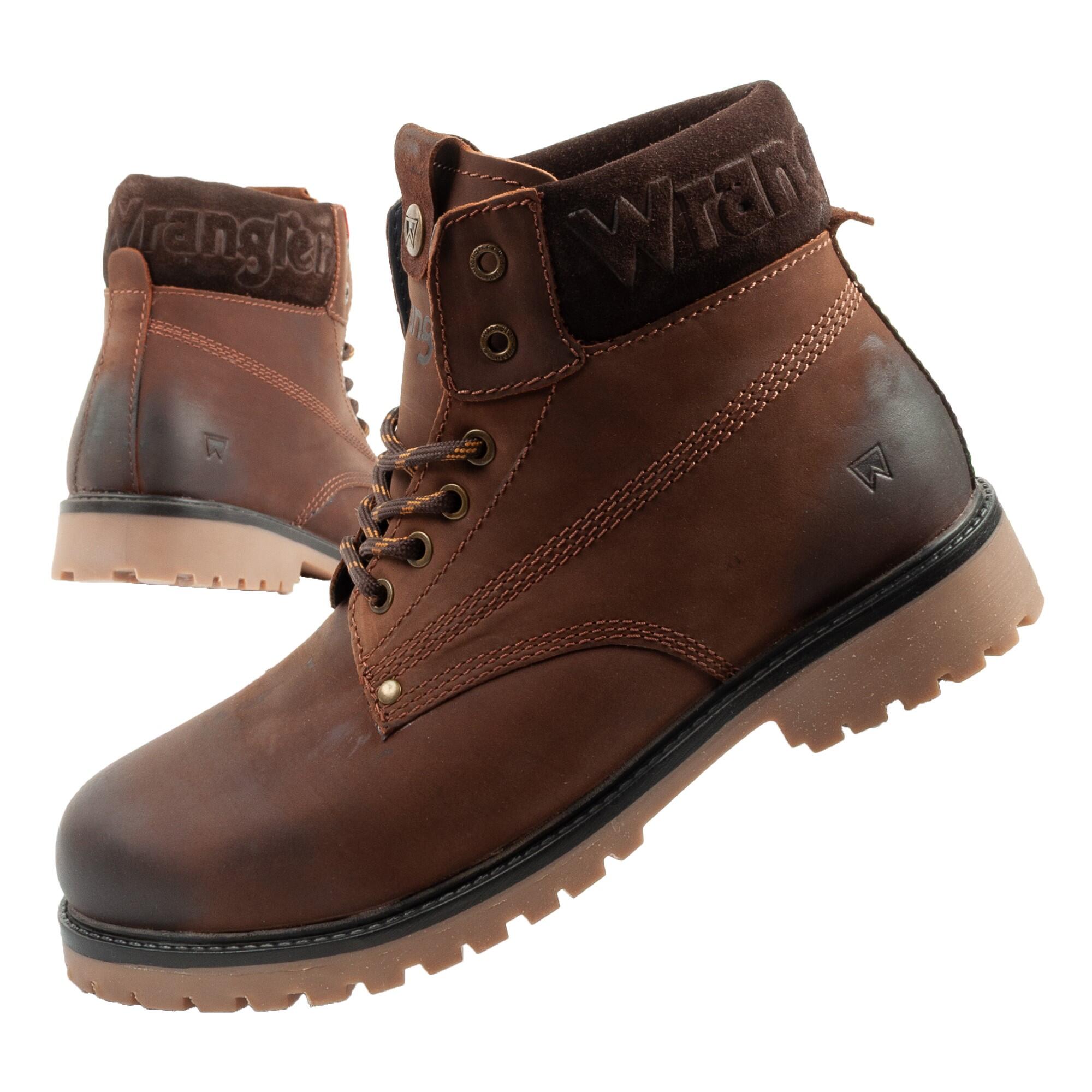 Wrangler - Chaussures Pour Hommes Bottes Wrangler Arch En Cuir - Boots - Marron - Decathlon