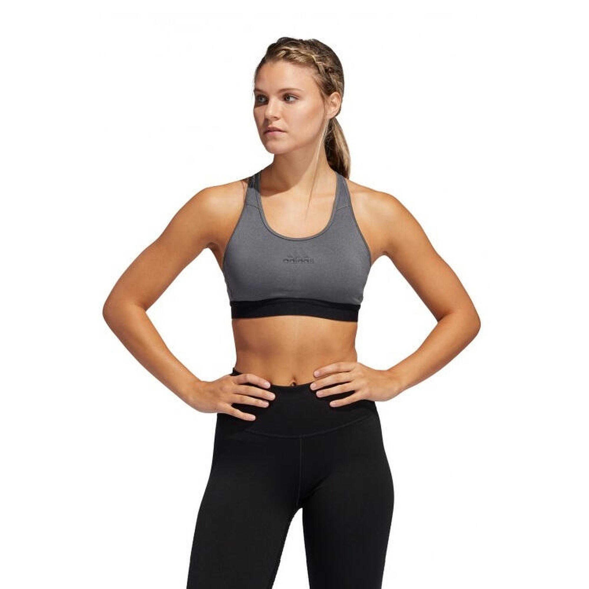 Bustiera sport femei Adidas Don't Rest Alphaskin Gri XXS
