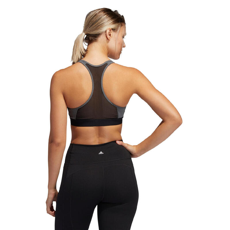 Bustiera sport femei Adidas Don't Rest Alphaskin Gri XXS