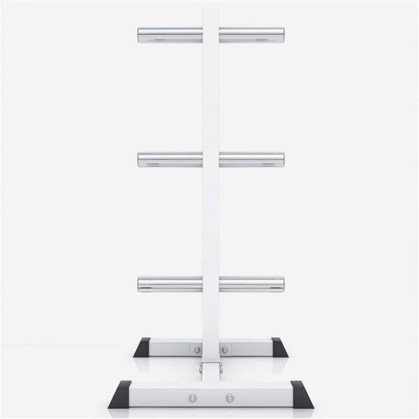 Rack porta dischi Gorilla Sports in acciaio per bilancieri olimpici, 6 supporti 4/7