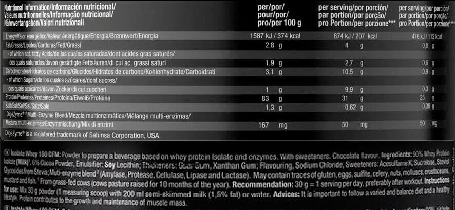 Isolate Whey 100 Cfm Choco 420 gr 3/3