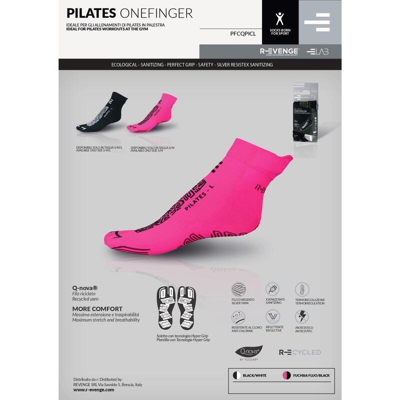 Kit 2 șosete Pilates 1Finger, câte una pe culoare, la un preț redus