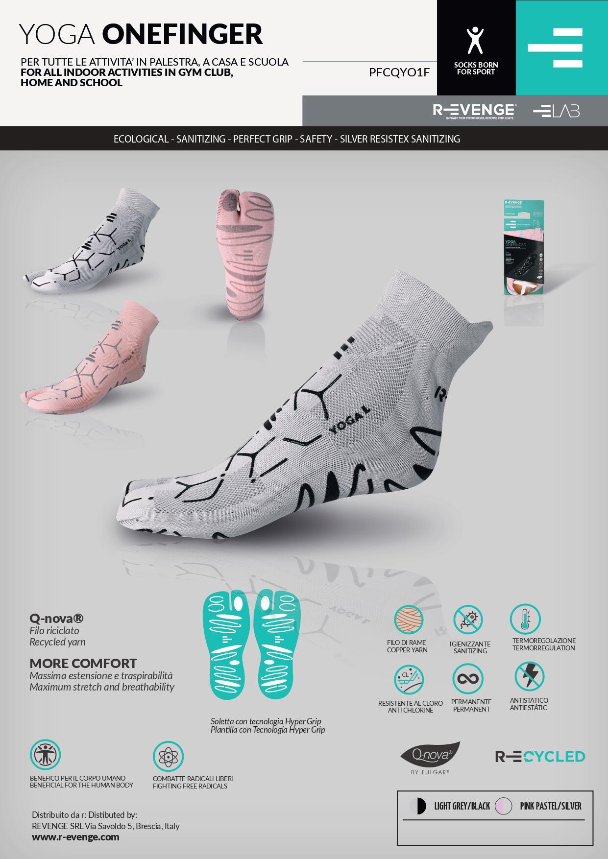 Chaussette Yoga Rose, idéale pour toutes les activités en salle de sport. 7/7