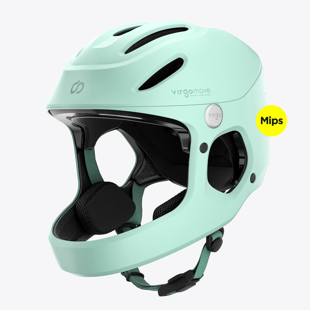Virgo Kid Mips Green - Full-face helmet for children
