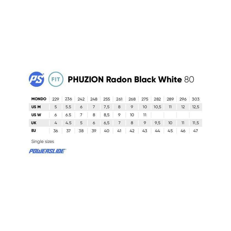 Role inline Powerslide Phuzion Radon Negru Alb 80